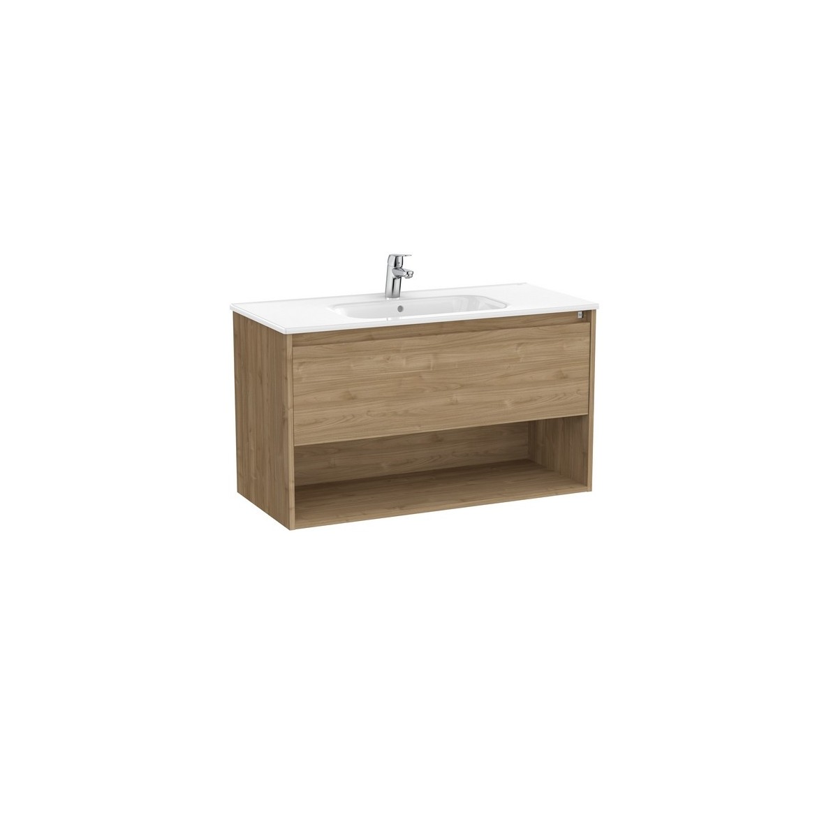 Tenor unik (meuble 1 tiroir et 1 niche inférieure + lavabo) 1000 mm noyer - ROCA A852081517 