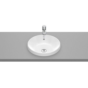 The gap round vasque à encastrer non percée avec trop plein ø39x4 cm - ROCA A3270Y3000 