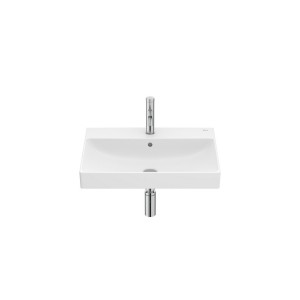 Ona lavabo mural avec jeu de fixations en fineceramic 600x460 h80 blanc mat - ROCA A327686620 