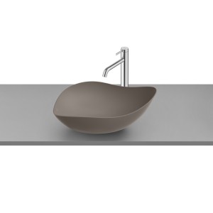Ohtake vasque à poser en fineceramic sans trop plein 540x375x185 mm café - ROCA A327A13660 