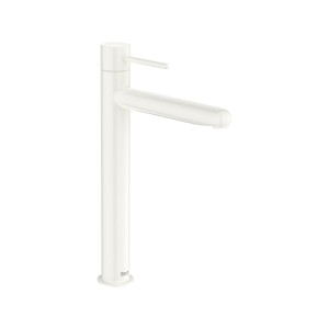 Nu mitigeur lavabo "xl" corps lisse lavabo poignée fine blanc brillant - ROCA A5A343FP30 