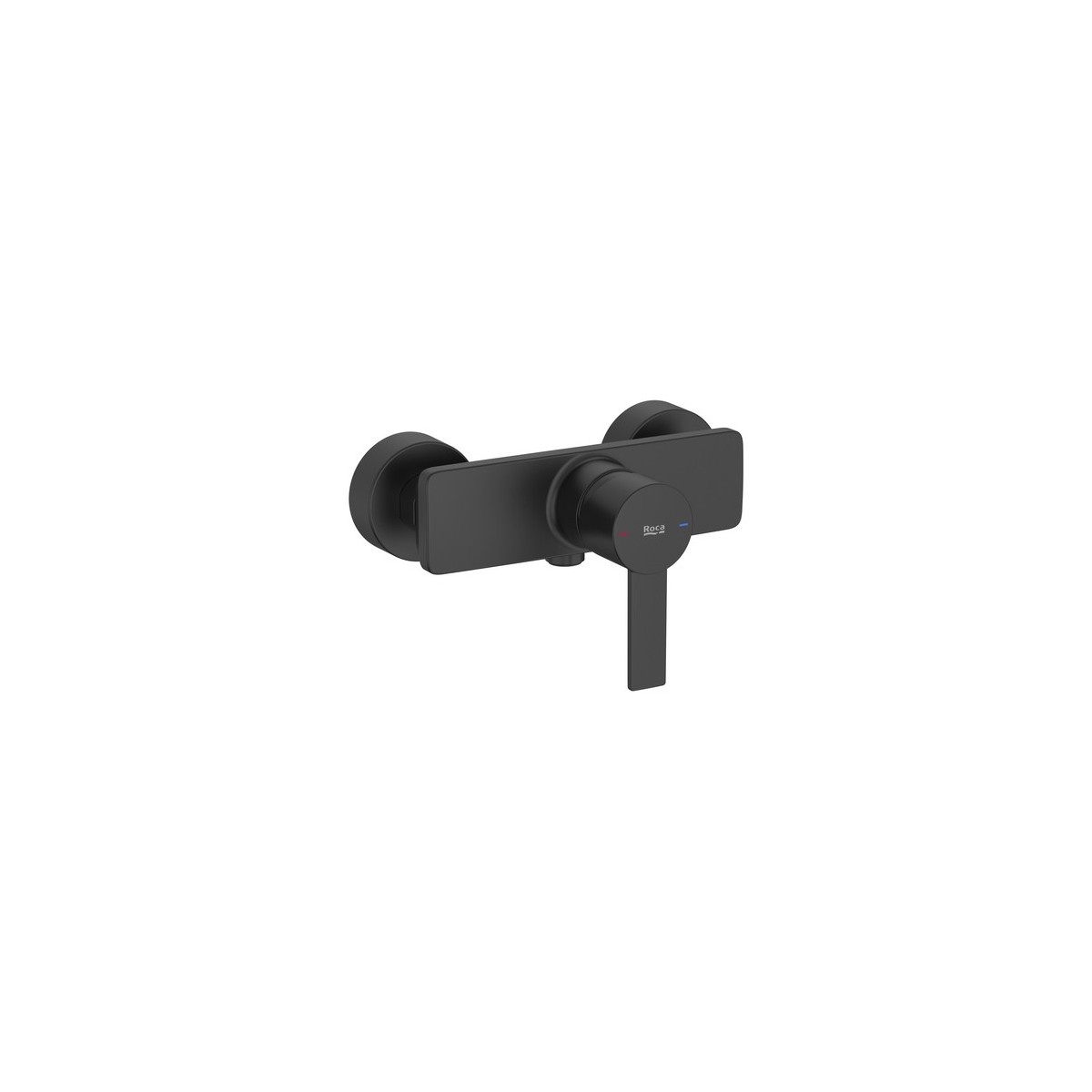 Targa mitigeur de douche mural sans flexible ni douchette noir mat - ROCA A5A215FNB0 