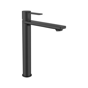 Targa mitigeur xl pour lavabo corps lisse ouverture sur l'eau froide noir mat - ROCA A5A345FNB0 