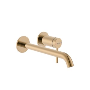 Ona mitigeur lavabo monotrou à encastrer pvd rose gold - ROCA A5A459ERG0 