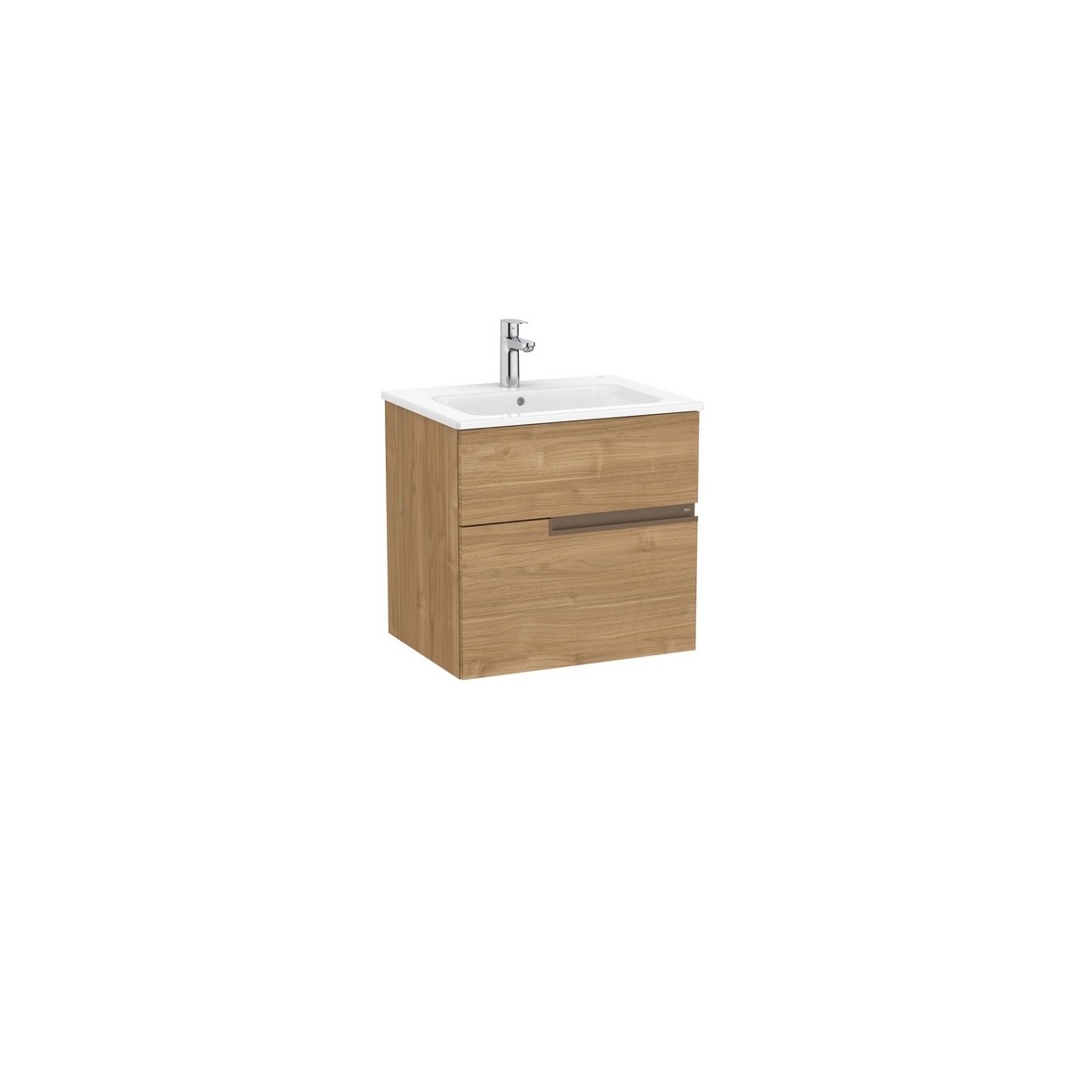 Victoria-n unik (meuble+lavabo) 2 tiroirs droite 600 mm noyer - ROCA A852095517 
