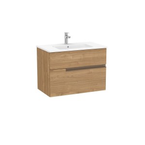 Victoria-n unik (meuble+lavabo) 2 tiroirs 800 mm noyer - ROCA A852097517 