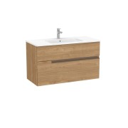 Victoria-n unik (meuble+lavabo) 2 tiroirs 1000 mm noyer - ROCA A852098517 