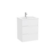 Victoria-n unik (meuble+lavabo) 3 tiroirs droite 600 mm blanc mat - ROCA A852100509 
