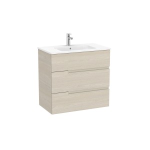 Victoria-n unik (meuble+lavabo) 3 tiroirs 800 mm frêne clair - ROCA A852102541 