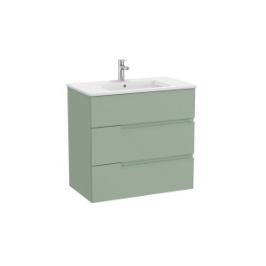 Victoria-n unik (meuble+lavabo) 3 tiroirs 800 mm vert sauge - ROCA A852102564 