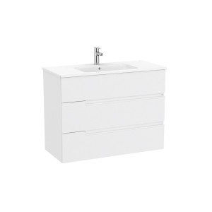 Victoria-n unik (meuble+lavabo) 3 tiroirs 1000 mm blanc mat - ROCA A852103509 