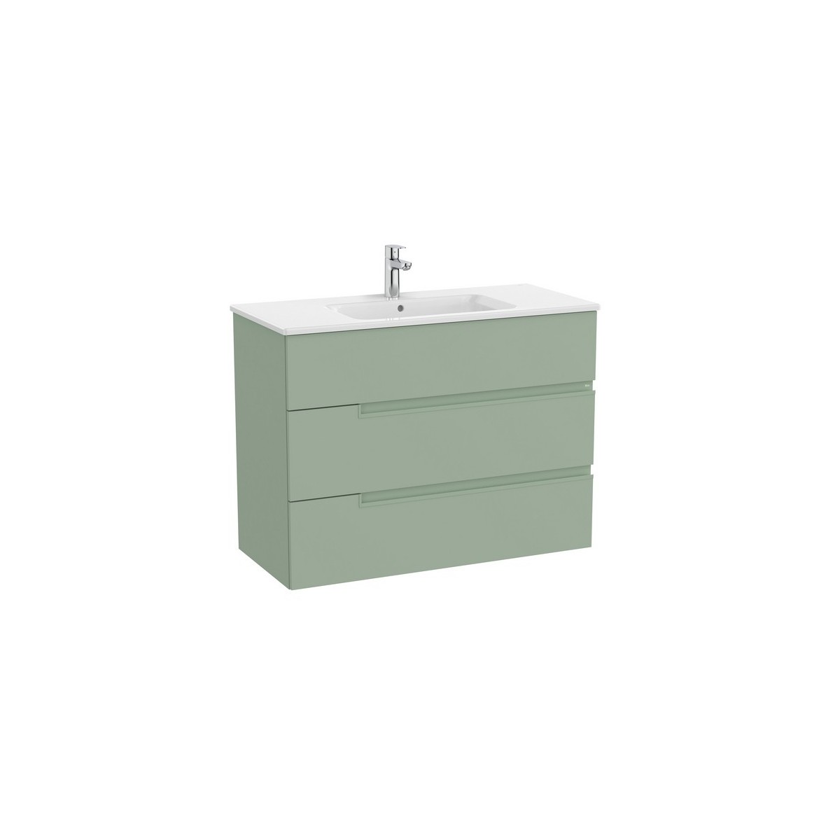 Victoria-n unik (meuble+lavabo) 3 tiroirs 1000 mm vert sauge - ROCA A852103564 