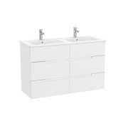 Victoria-n unik (meuble+lavabo) 6 tiroirs 1200 mm blanc mat - ROCA A852104509 