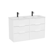 Optica unik 6 tiroirs et lavabo porcelaine 1200 mm blanc mat - ROCA A852458509 