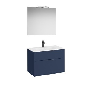 Optica pack 2 tiroirs 800 mm bleu acier mat - ROCA A852461551 