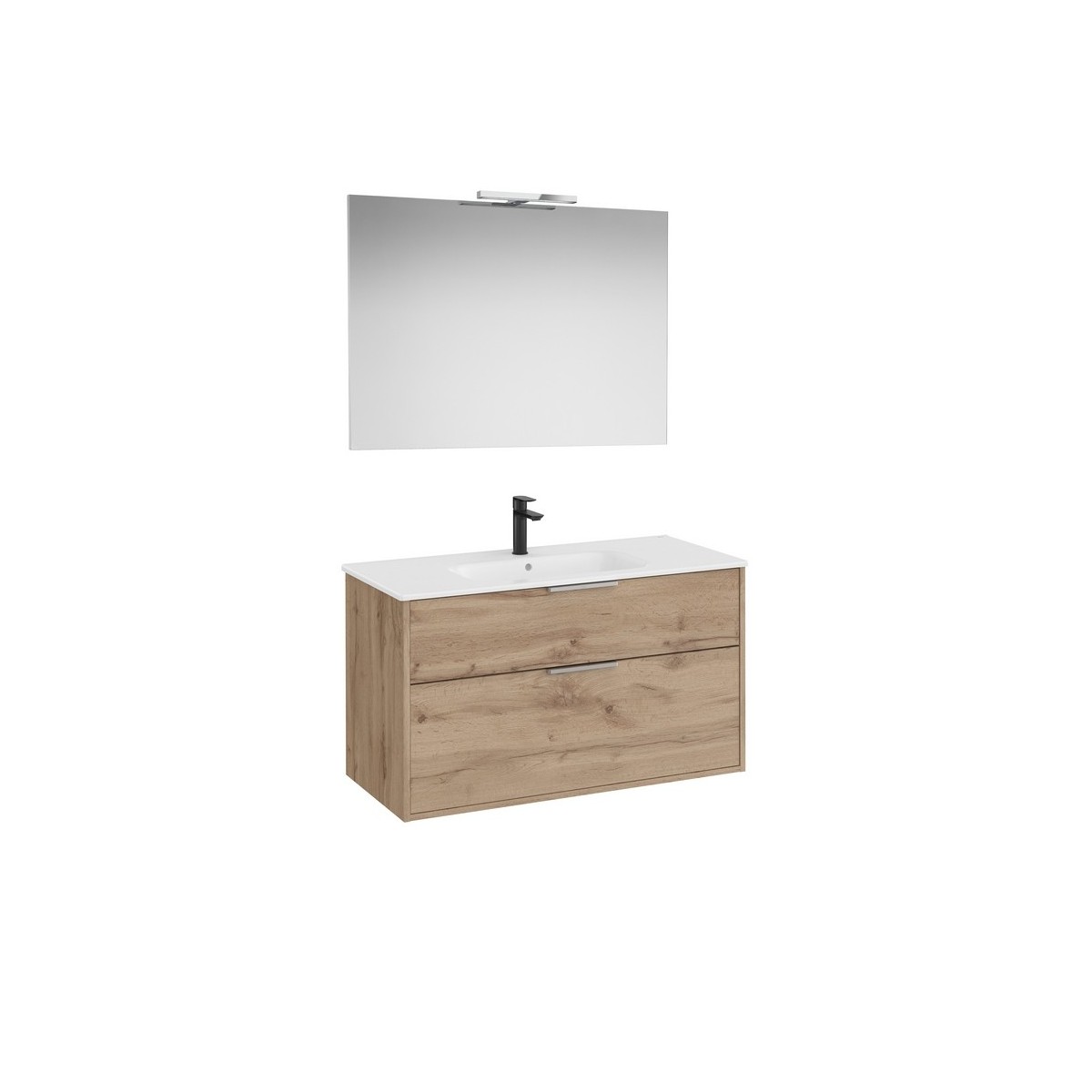 Optica pack 2 tiroirs 1000 mm noyer - ROCA A852462517 