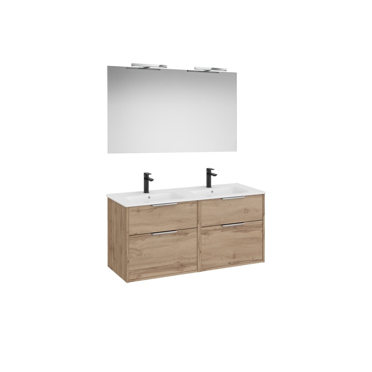 Optica pack 4 tiroirs 1200 mm noyer - ROCA A852463517 