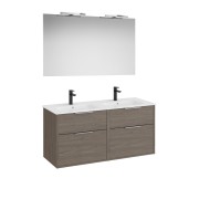 Optica pack 4 tiroirs 1200 mm chêne foncé - ROCA A852463537 