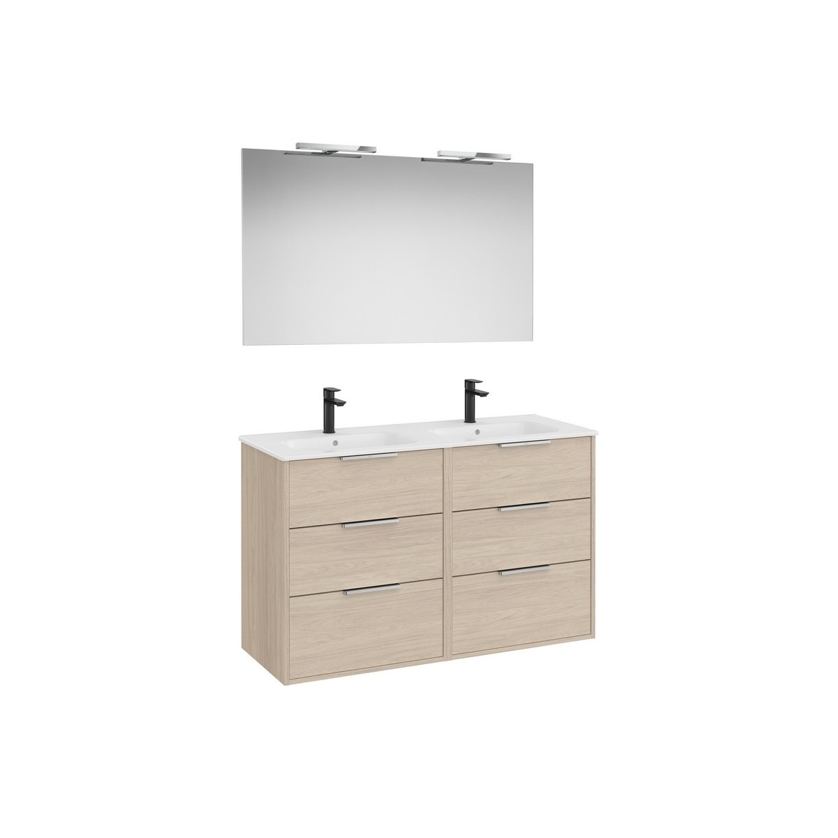 Optica pack 6 tiroirs 1200 mm frêne clair - ROCA A852466541 