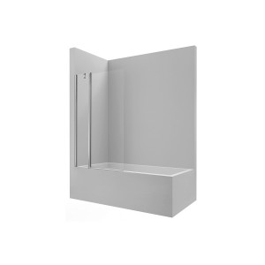 Victoria b1hf pare bain 1 panneau fixe 1 panneau mobile 1000x1500 argt brillant - ROCA AM1443E85DC012NMN 