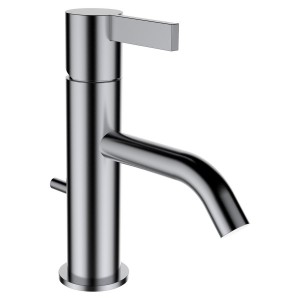 Kartell laufen mitigeur de lavabo bec fixe 115mm avec vidage inox brossé - LAUFEN H3113310901011 