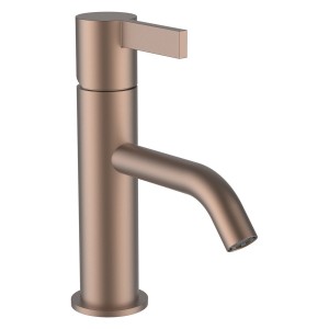 Kartell mitigeur de lavabo bec fixe 115 mm sans vidage pvd or rosé brossé - LAUFEN H3113311681001 