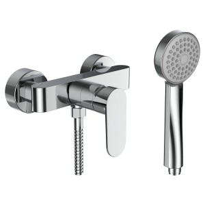 Neja mitigeur de douche avec garniture de douche chromé - LAUFEN H3315170041311 