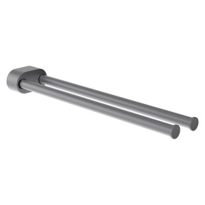 Niara porte-serviettes pivotant double 40 cm pvd couleur inox 78x402x45 mm - LAUFEN H3810611610011 