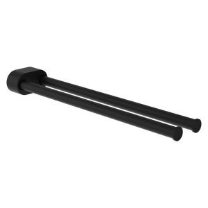 Niara porte-serviettes pivotant double 40 cm titane noir mat 78x402x45 mm - LAUFEN H3810611630011 