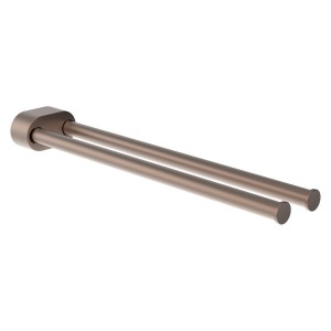 Niara porte-serviettes pivotant double 40 cm pvd or rosé brossé 78x402x45 mm - LAUFEN H3810611680011 