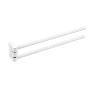 Nixie porte-serviettes rotatif double 40 cm blanc mat 407x52x73 mm - LAUFEN H3811512680011 