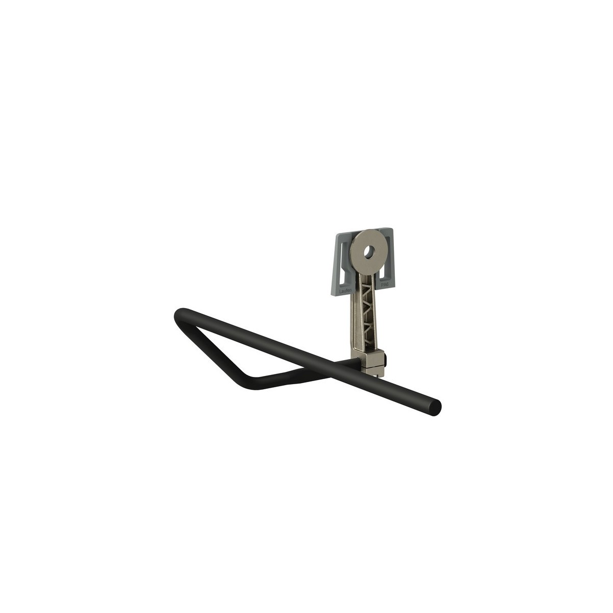 Lani porte-serviettes latéral gauche noir mat 370x325x100 mm - LAUFEN H3821214500001 