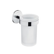 Cana porte-brosse à dents mural à coller chromé chromé 76x110x122 mm - LAUFEN H3821320040001 