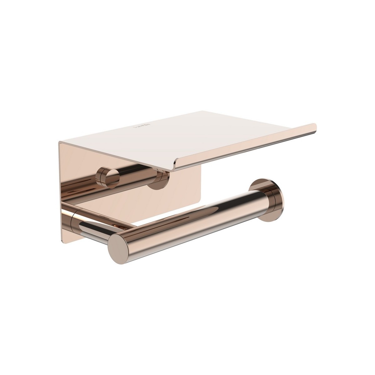 Niara porte-papier toilette avec couvercle rose gold brossé 159x112x88 mm - LAUFEN H3840621620031 