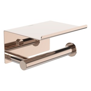 Niara porte-papier toilette avec couvercle rose gold brossé 159x112x88 mm - LAUFEN H3840621620031 