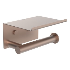 Niara porte-papier toilette avec couvercle pvd or rosé brossé 159x112x88 mm - LAUFEN H3840621680031 