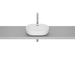 Meridian vasque à poser en fineceramic® blanc mat 460x365 mm - ROCA A327748620 