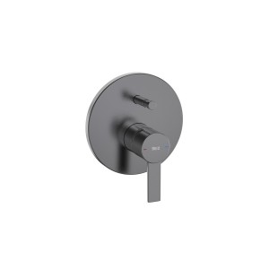 Targa mitigeur bain-douche à encastrer 2 voies graphite br - ROCA A5A0B5FGM0 