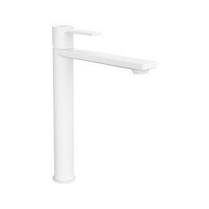 Targa mitigeur xl pour lavabo corps lisse ouverture sur l'eau froide blanc mat - ROCA A5A345FB00 