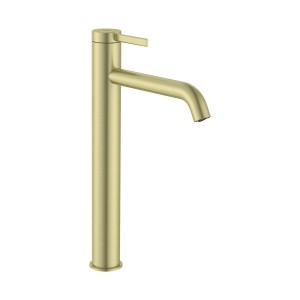 Ona mitigeur de lavabo à bec haut livré avec vidage auto en laiton pvd or brossé - ROCA A5A349EVA0 