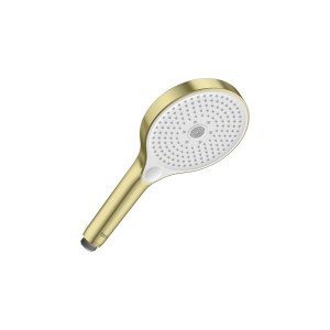 Plenum round 130/3 douchette ø 130 mm 3 fonctions 8 l/min pvd or brossé - ROCA A5B8114VA0 