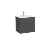 Victoria-n unik (meuble+lavabo) 2 tiroirs droite 600 mm onyx - ROCA A852095531 