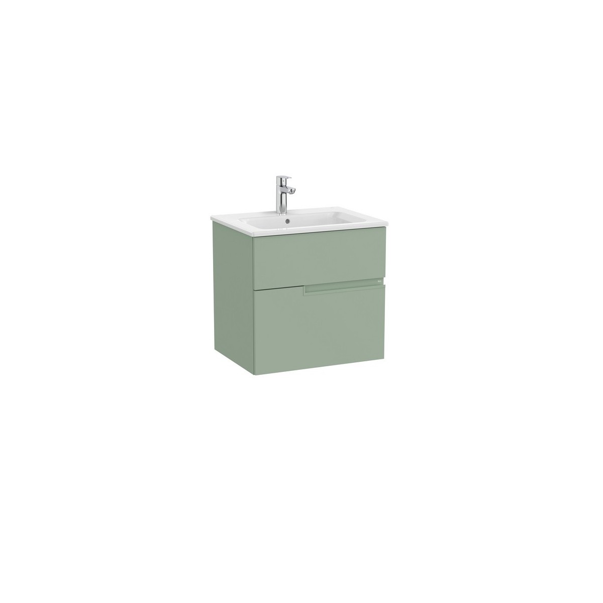 Victoria-n unik (meuble+lavabo) 2 tiroirs droite 600 mm vert sauge - ROCA A852095564 