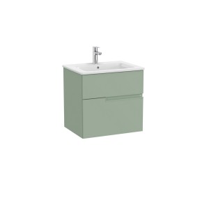 Victoria-n unik (meuble+lavabo) 2 tiroirs droite 600 mm vert sauge - ROCA A852095564 
