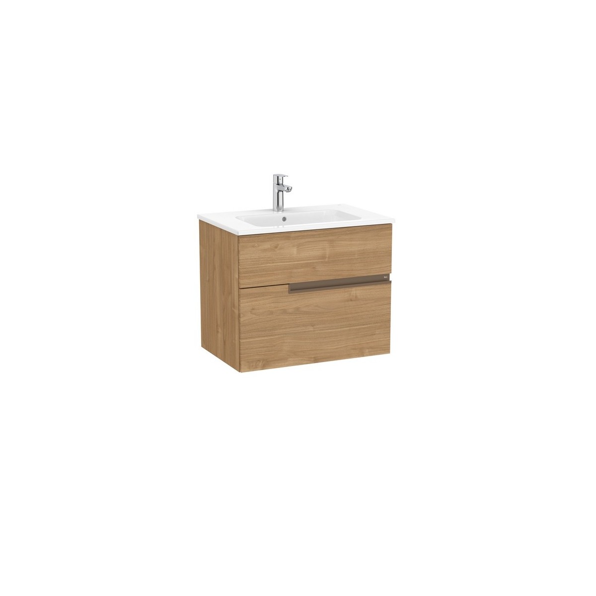 Victoria-n unik (meuble+lavabo) 2 tiroirs 700 mm noyer - ROCA A852096517 