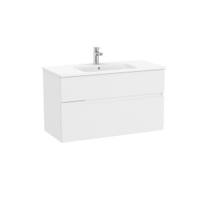 Victoria-n unik (meuble+lavabo) 2 tiroirs 1000 mm blanc mat - ROCA A852098509 