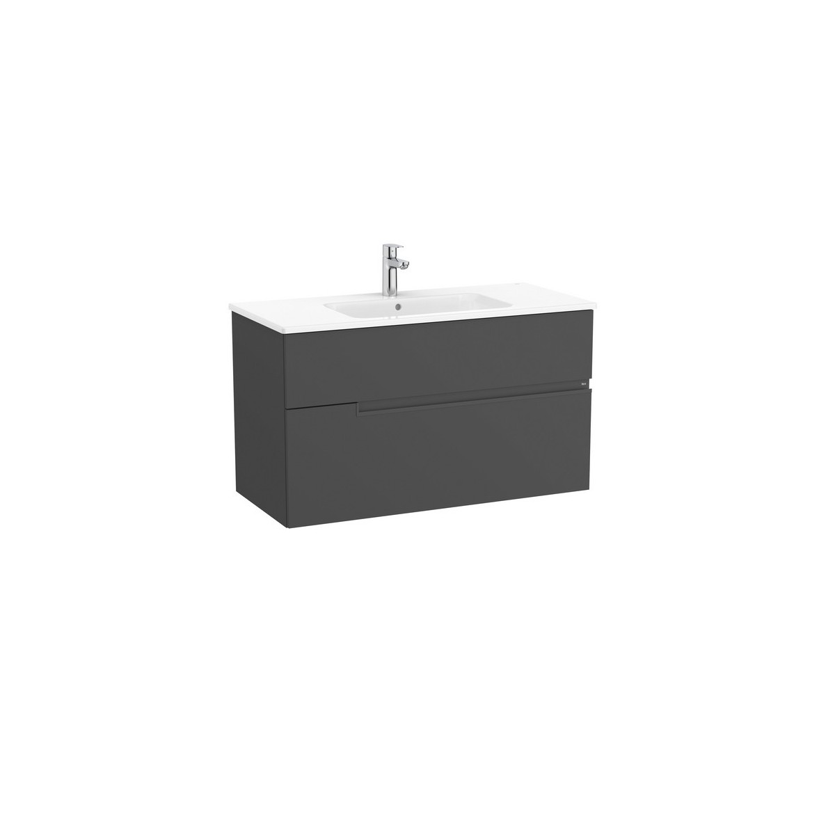 Victoria-n unik (meuble+lavabo) 2 tiroirs 1000 mm onyx - ROCA A852098531 