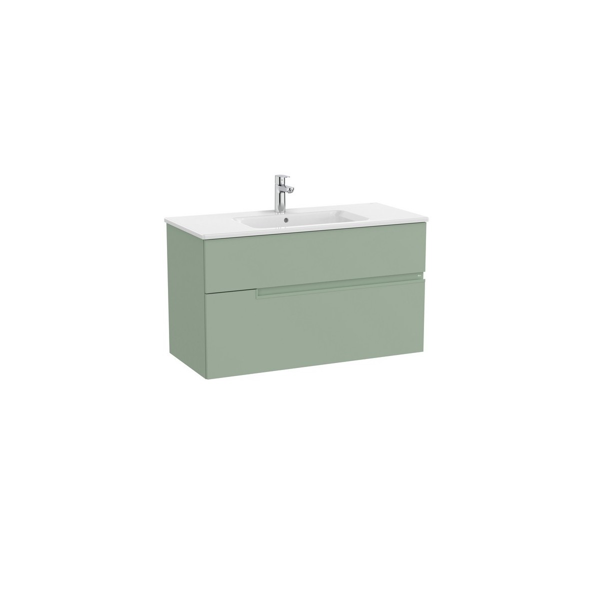 Victoria-n unik (meuble+lavabo) 2 tiroirs 1000 mm vert sauge - ROCA A852098564 