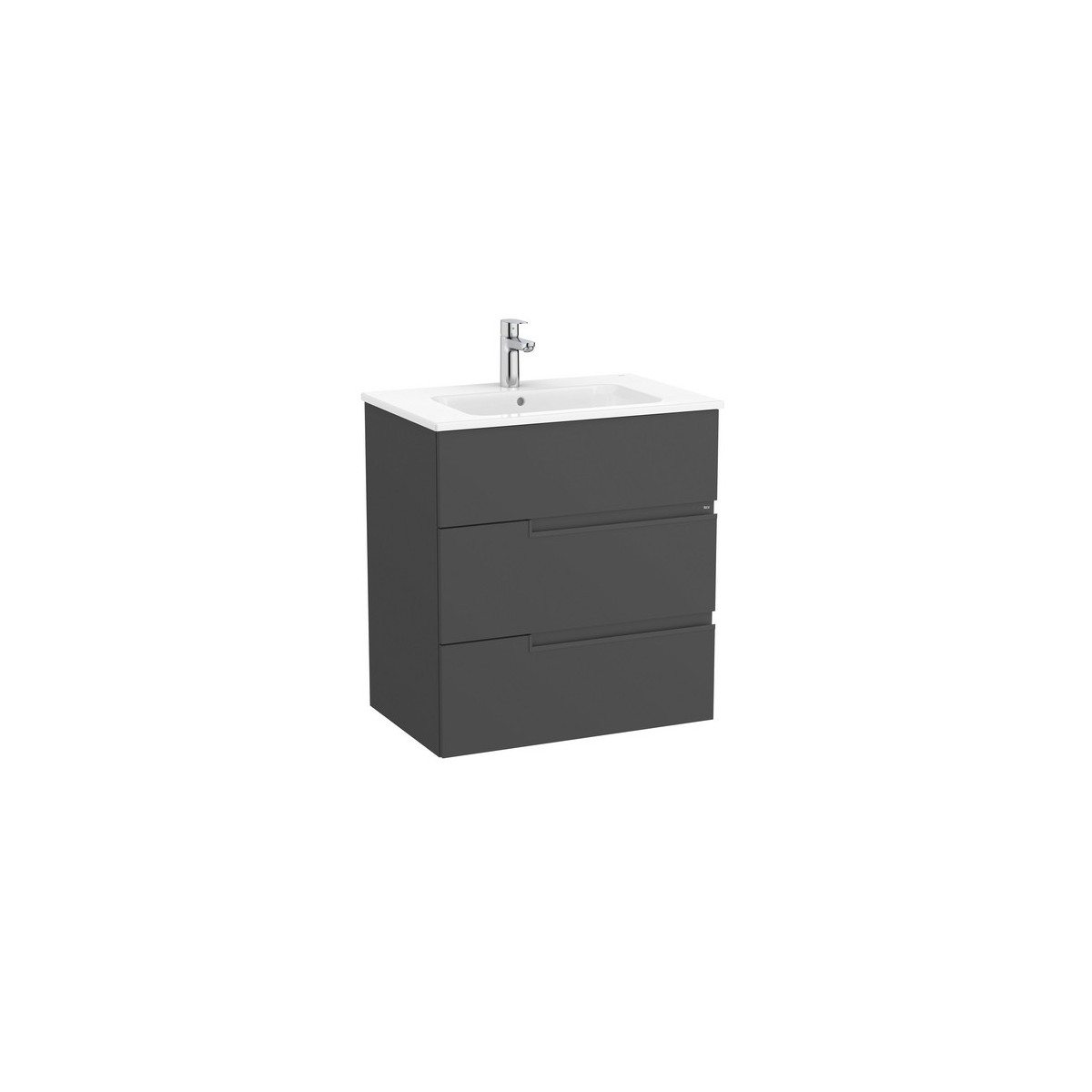 Victoria-n unik (meuble+lavabo) 3 tiroirs 700 mm onyx - ROCA A852101531 