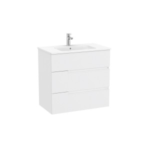 Victoria-n unik (meuble+lavabo) 3 tiroirs 800 mm blanc mat - ROCA A852102509 